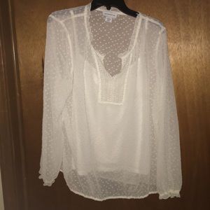Blouse with built in camisole